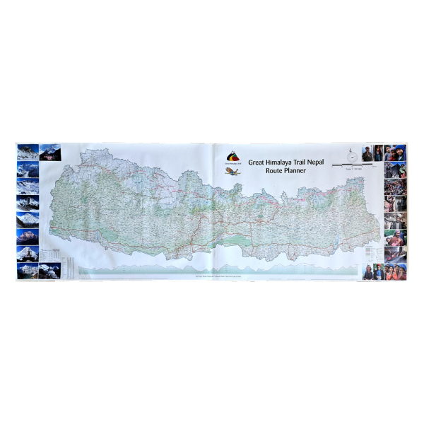 Nepal The Great Himalaya Trail (GHT) - Route Planner Map Poster (NP301)