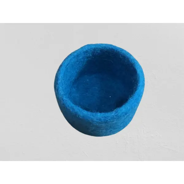 Nepalese Handcrafted Felt Bowl – Perfect for Jewelry, Keys & Coins - Image 3