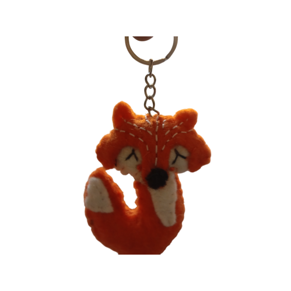 Nepali Felt Keychain/Key Rings - Unique, Eco-friendly, and Handcrafted - Image 2