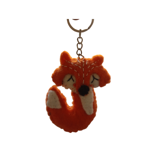 Nepali Felt Keychain/Key Rings - Unique, Eco-friendly, and Handcrafted - Image 3