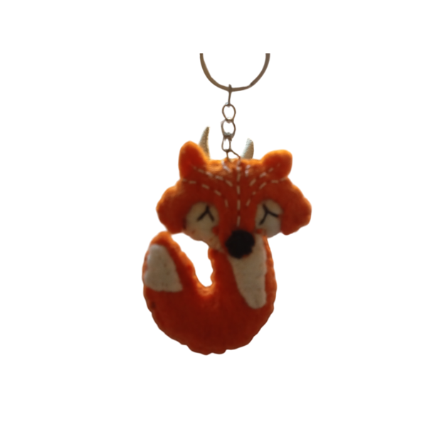 Nepali Felt Keychain/Key Rings - Unique, Eco-friendly, and Handcrafted - Image 4