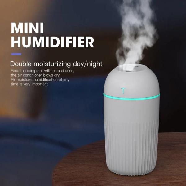 NepLiving 400ML Large Capacity Silent Air Humidifier Colorful Night Light USB Plug Aroma Diffuser Continuous/Intermittent Mode Fine Spray - Image 4