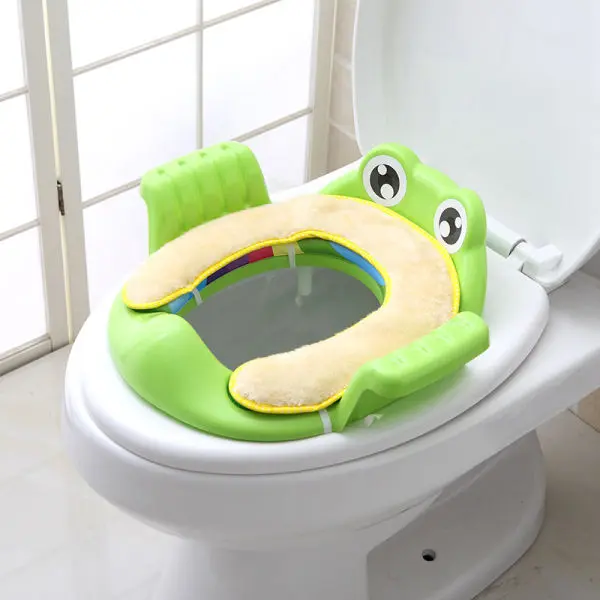 NepLiving Baby Toilet Child Safety Seat With Armrest Girl Boy Trainer Comfortable Portable Multifunction Training Toilet Seat Cushion Car - Image 4