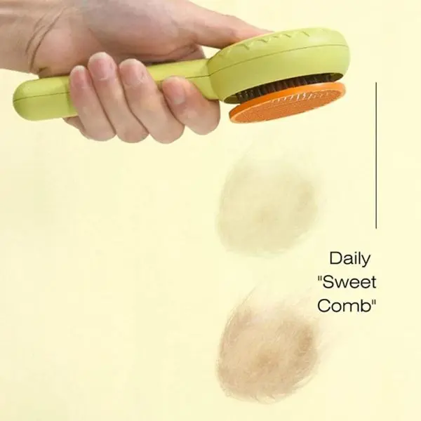 NepLiving Doughnut Shape Pet Comb Slicker Brush Stainless Steel Pet Brush Cat Dog Pet Grooming Brush for Pet Hair Removal - Image 3