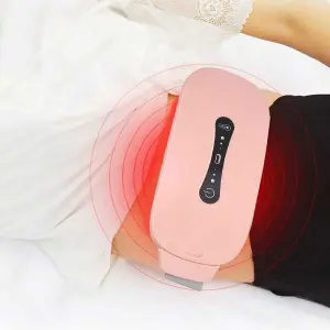 NepLiving Warm Palace Belt Menstrual Hot Compress USB 3 Level Vibration EMS Belly Heating Belt