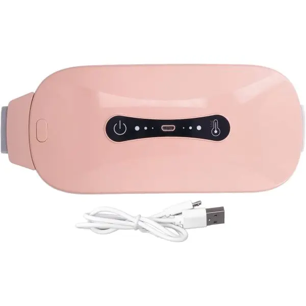 NepLiving Warm Palace Belt Menstrual Hot Compress USB 3 Level Vibration EMS Belly Heating Belt - Image 4