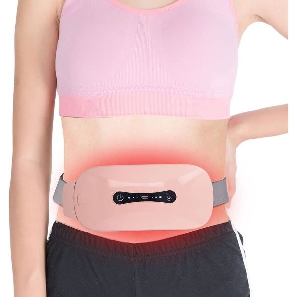 NepLiving Warm Palace Belt Menstrual Hot Compress USB 3 Level Vibration EMS Belly Heating Belt - Image 4