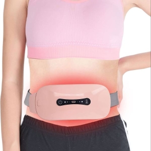NepLiving Warm Palace Belt Menstrual Hot Compress USB 3 Level Vibration EMS Belly Heating Belt
