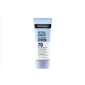 Neutrogen.a Ultra Sheer SPF 70 Face & Body Sunscreen, Water-Resistant Sunblock, 3 fl oz