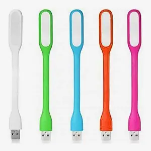 New 5-Piece LED USB 2.0 Light Strip, Low Power, Flexible, Multicolor Computer Accessory