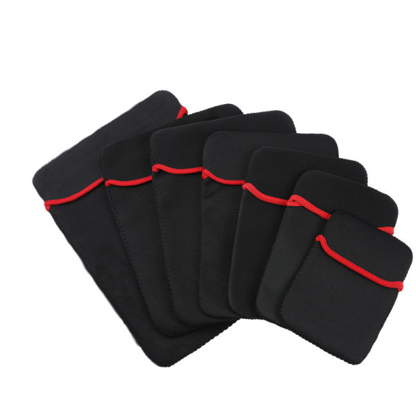 New Durable Neoprene Laptop Sleeve for 13-inch Display - Water-Resistant Protective Bag with Shock-Absorbing Foam Padding, Black - Image 3