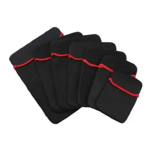 New Durable Neoprene Laptop Sleeve for 13-inch Display - Water-Resistant Protective Bag with Shock-Absorbing Foam Padding, Black
