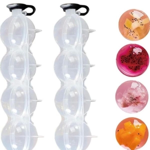 New Elegant Silicone Ice Ball Molds Tray Sphere Makers for Whiskey Cocktail Bar Accessories