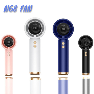 New High-Speed Handheld Turbofan USB Rechargeable Mini Fan with Smart LED Screen Display