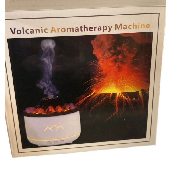 NEW IN 360ml Volcanic Flame Aroma Diffuser Essential Oil USB Portable Air Humidifier with Smoke Ring Night Light Lamp Fragrance - Image 3