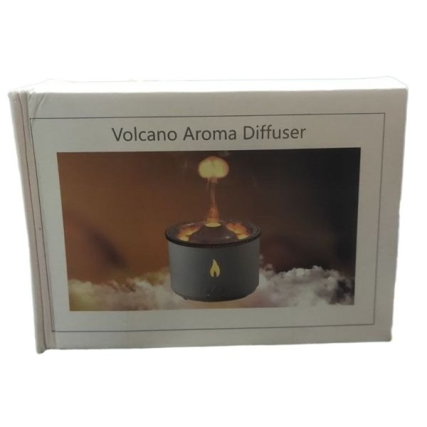 NEW IN 360ml Volcanic Flame Aroma Diffuser Essential Oil USB Portable Air Humidifier with Smoke Ring Night Light Lamp Fragrance - Image 2
