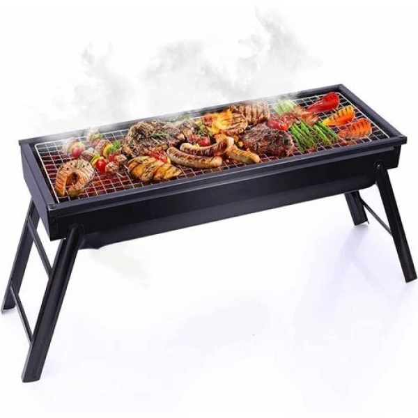 New Large BBQ Barbecue Grill Folding Portable Charcoal Outdoor Camping Picnic Burner Foldable Charcoal - Image 3