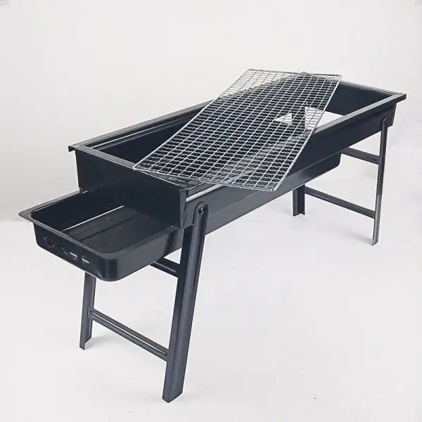 New Large BBQ Barbecue Grill Folding Portable Charcoal Outdoor Camping Picnic Burner Foldable Charcoal Camping Barbecue Oven - Image 4