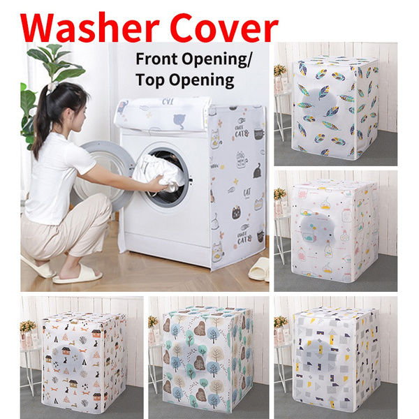 New Premium Automatic Front Load Washing Machine Dust Cover with Cute Patterns, Size 63x58x85cm - Image 4