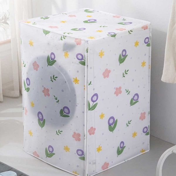 New Premium Automatic Front Load Washing Machine Dust Cover with Cute Patterns, Size 63x58x85cm - Image 2