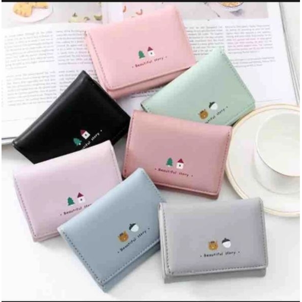 New Sweet Pu Leather Short Design Purse For Women - Image 3