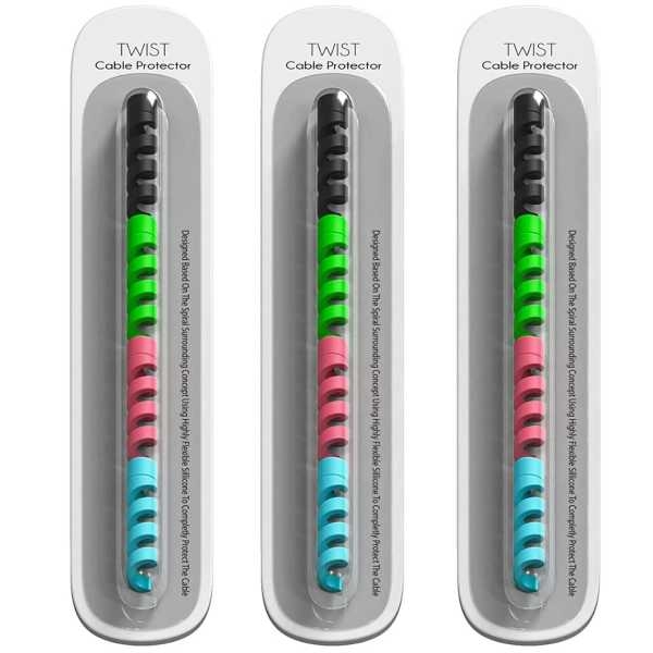 New Twist Cable Protector Mac Charging And Sync Cable Od 2.5Mm-4.0Mm