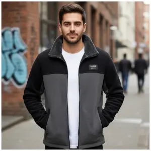 New Winter Warm Polar Inside Fur Contrast Jacket For Men's. - Fashion | Jackets For Men | Men's Wear | Winter Jackets |