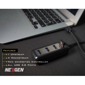 Nexgen Usb Hub 4 Port 3.0 2TB Support