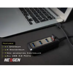 Nexgen Usb Hub 4 Port 3.0 2TB Support
