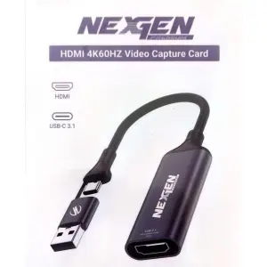 Nexgen Video Capture Card Hdmi 4k 60Hz Support