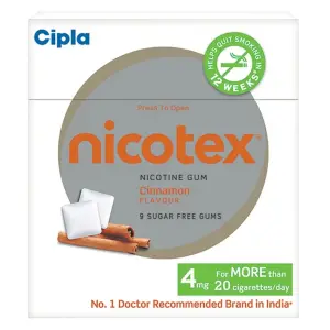 Nicotex Cinnamon Flavour Sugar Free Gum (4mg)