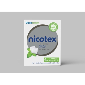 Nicotex Gums Mint Plus 4mg Pack Of 2