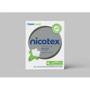 Nicotex Gums Mint Plus 4mg Pack Of 2