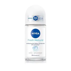 Nivea Fresh Natural Roll-On Deodorant Natural Ingredients Antiperspirant Protection Body Odor Control