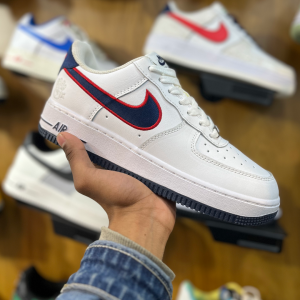 Nike Air Jordan 1 (White and Dark Blue)