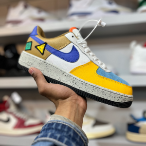 Nike Air Jordan 1 (White Yellow Blue Brown)
