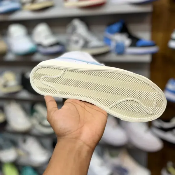Nike Blazer High (White and Light Blue) - Image 4