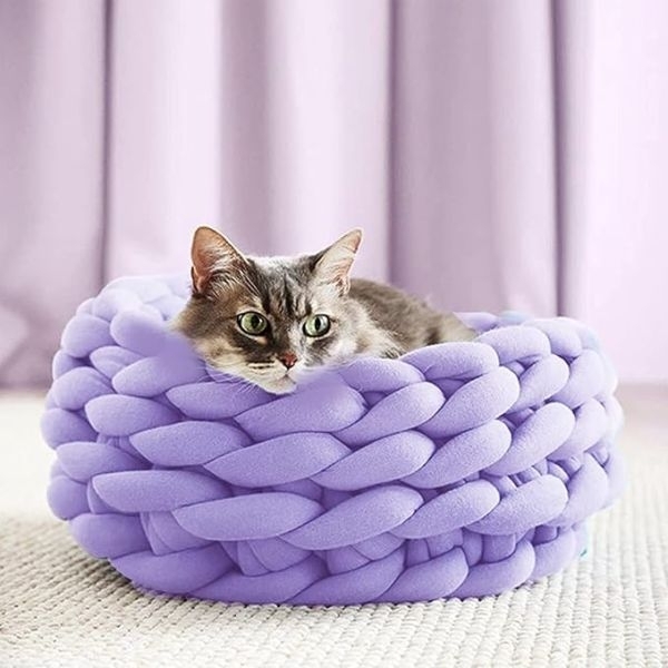 nitting Yarn for Chunky Braided Knot Throw Blanket DIY Soft Extra Cotton Washable, Bulky Giant Yarn for Weave Craft Crochet Sofa Blanket Pillow Pet Bed - Image 4