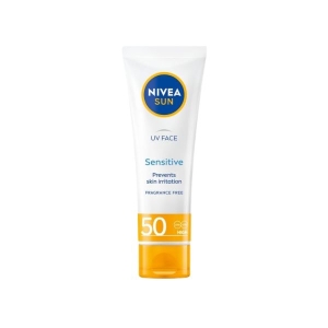 Nivea Sun UV Face Sensitive  Suncreen 50spf, 50gm