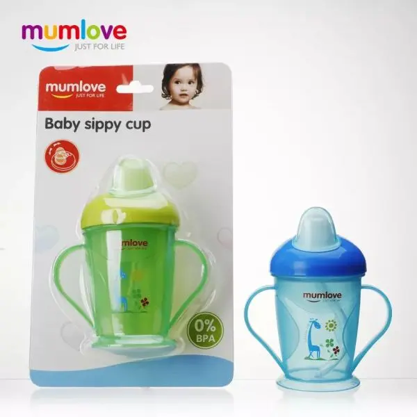 No Spill Baby Drinking Training Straw Cup Acrylic Baby Sippy Cups - Image 4