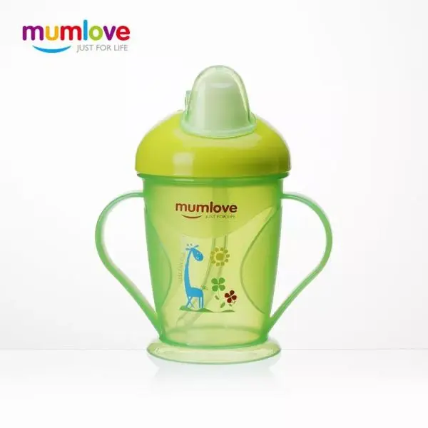 No Spill Baby Drinking Training Straw Cup Acrylic Baby Sippy Cups - Image 4