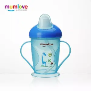 No Spill Baby Drinking Training Straw Cup Acrylic Baby Sippy Cups