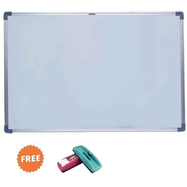 Non-Magnetic White Board 1.5Fx 2F With DusterAnd Marker By Mitrata - Image 2