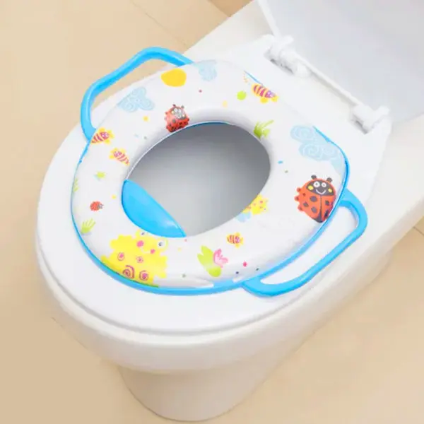 Non Slip Cute Baby Potty Seat With Handle - Image 2