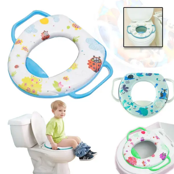 Non Slip Cute Baby Potty Seat With Handle - Image 3