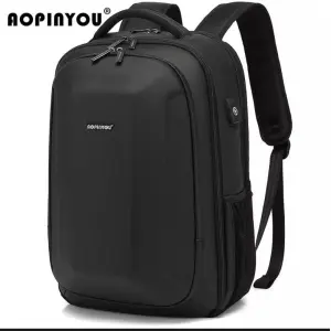 Nopinyou Anti-Theft Brush Men'S Computer Bag/ Motorcycle Riding Backpack Men'S Hard Case Backpack/ Motorcycle Travel Laptop Bag