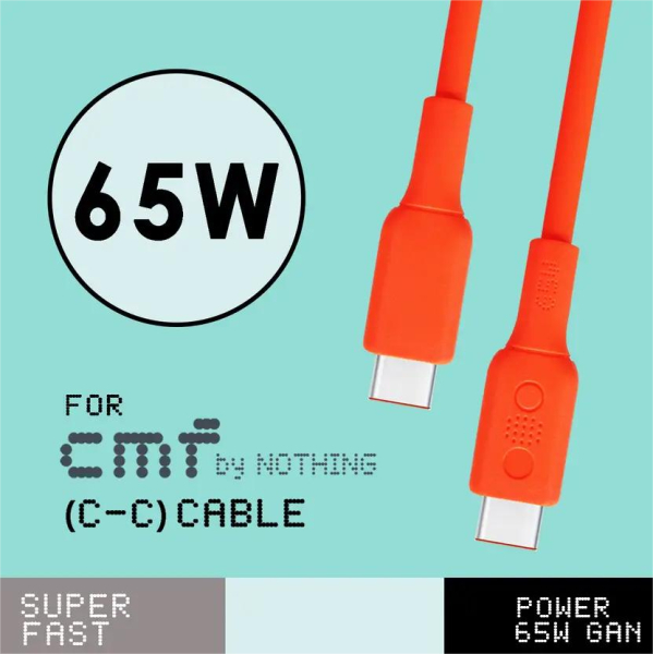 Nothing Type C To C 100cm For Phone 2/2A/2A Plus/1/CMF Phone 1 Fast Charging Charger Data Cable - Image 3