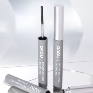 NOVO Fine Lash out Steel Tube Mascara Black Waterproof Mascara Waterproof Long-lasting Mascara Black Mascara