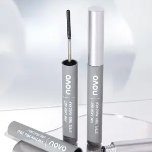 NOVO Fine Lash out Steel Tube Mascara Black Waterproof Mascara Waterproof Long-lasting Mascara Black Mascara