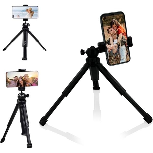 NP-999 Neepho 360 Degree Multi-Function Mini Portable Foldable Phone Stand And Selfie Stick for Phones Gopra camera - Image 2